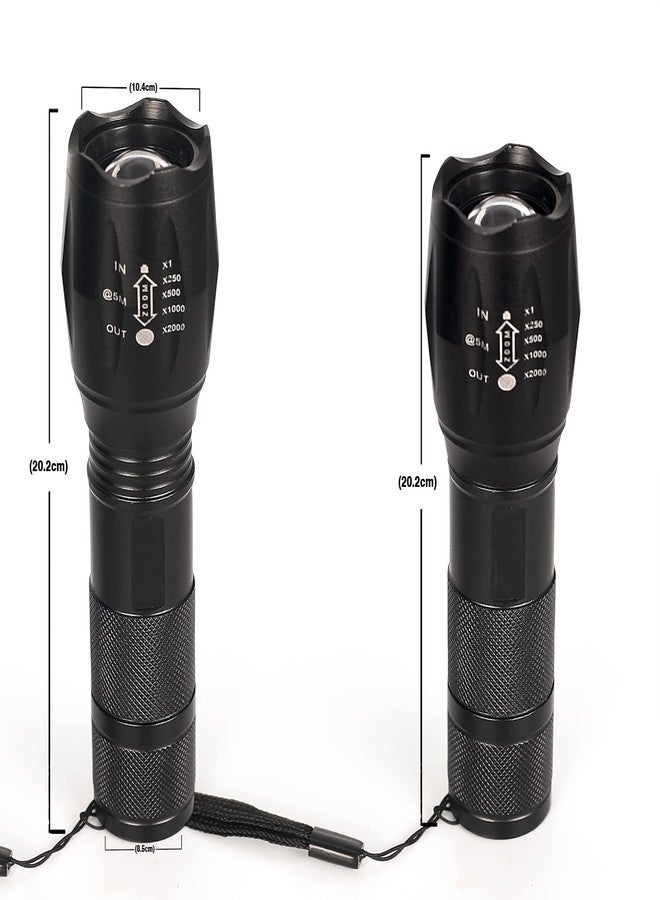 Care4 Care 4 Long Range Metal Torch Light, Unbrakable Fast Rechargeable and Zoomable Torch with adjustale Focus Best for Outdoor Activities Like Trekking, Camping (Metal) - Image 5