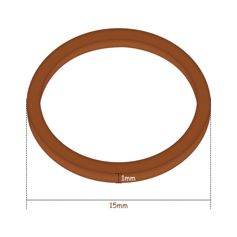 Hicarer 2000 Pack Mini Rubber Bands Elastic Hair Bands Soft Hair Ties with Box for Hair Braiding Hair Wedding Hairstyle(Dark Brown) - Image 2