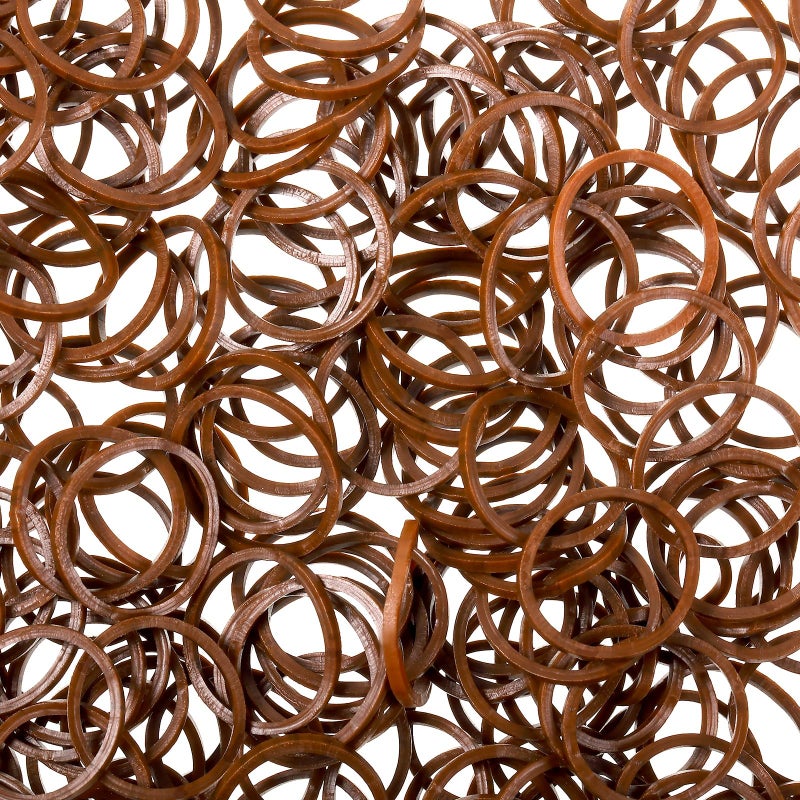 Hicarer 2000 Pack Mini Rubber Bands Elastic Hair Bands Soft Hair Ties with Box for Hair Braiding Hair Wedding Hairstyle(Dark Brown) - Image 3