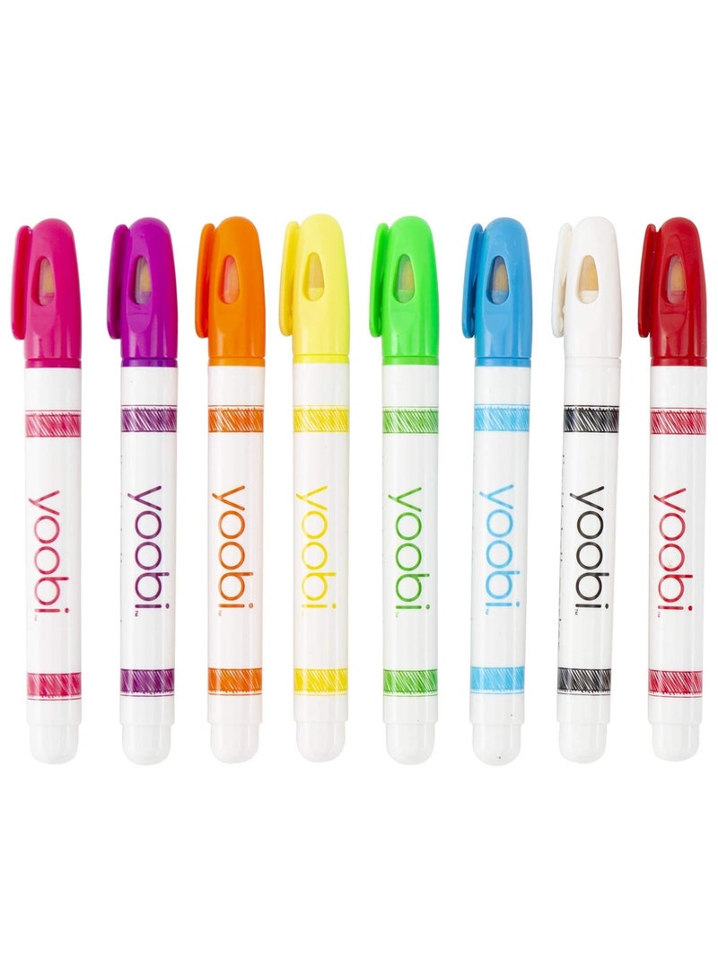 Yoobi Liquid Chalk Markers for Blackboard Whiteboard and Glass Multicolor 8pcs - Image 2