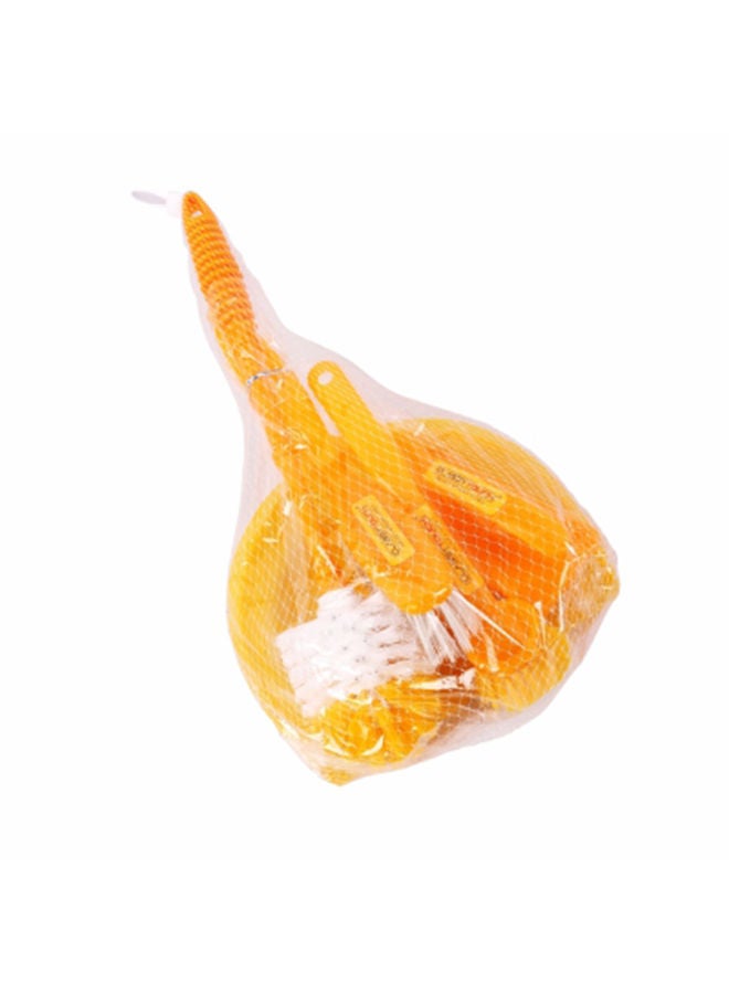 CLASSYTOUCH مجموعة فرش تنظيف متعددة الأغراض - 5 قطع (مجرفة غبار، فرشاة مرحاض، تنظيف السجاد، فرشاة حوض/غسالة) - Image 2