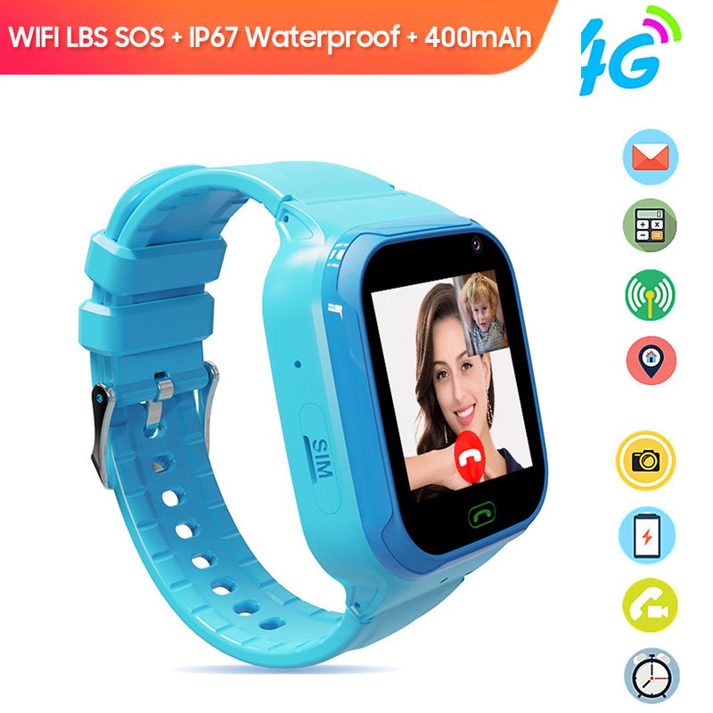 Kids Smart Watch: 1.44-Inch IPS Touch Screen, IP67 Waterproof Design - 4G Video Call Dual Speaker Smartwatch for Kids Outdoor Daily Use - Image 1