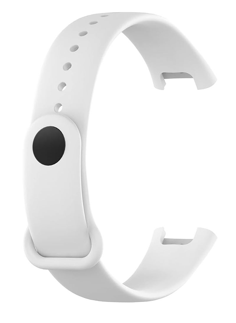 سوار بديل من السيليكون بتصميم مميز وخامات عالية الجودة لساعة شاومي مي 8 - ابيض Xiaomi Mi  8/9/10 - Image 2