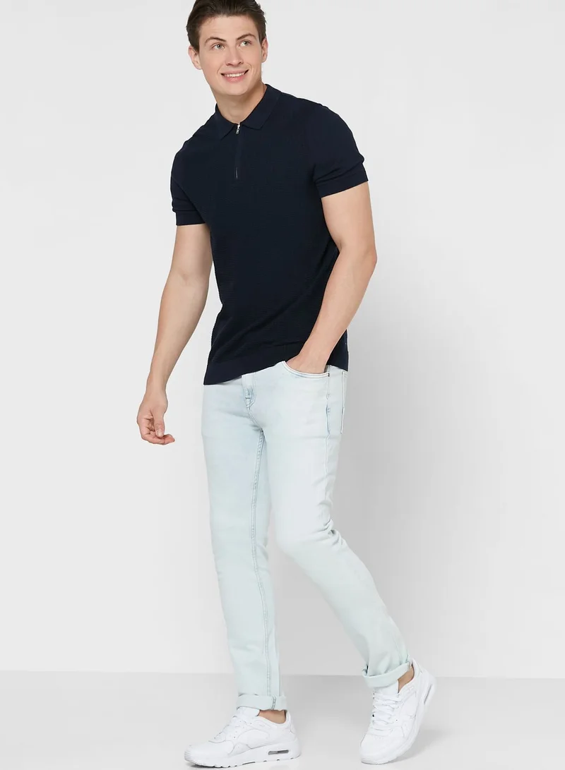 Seventy Five Slim Fit 5 Pocket Jeans