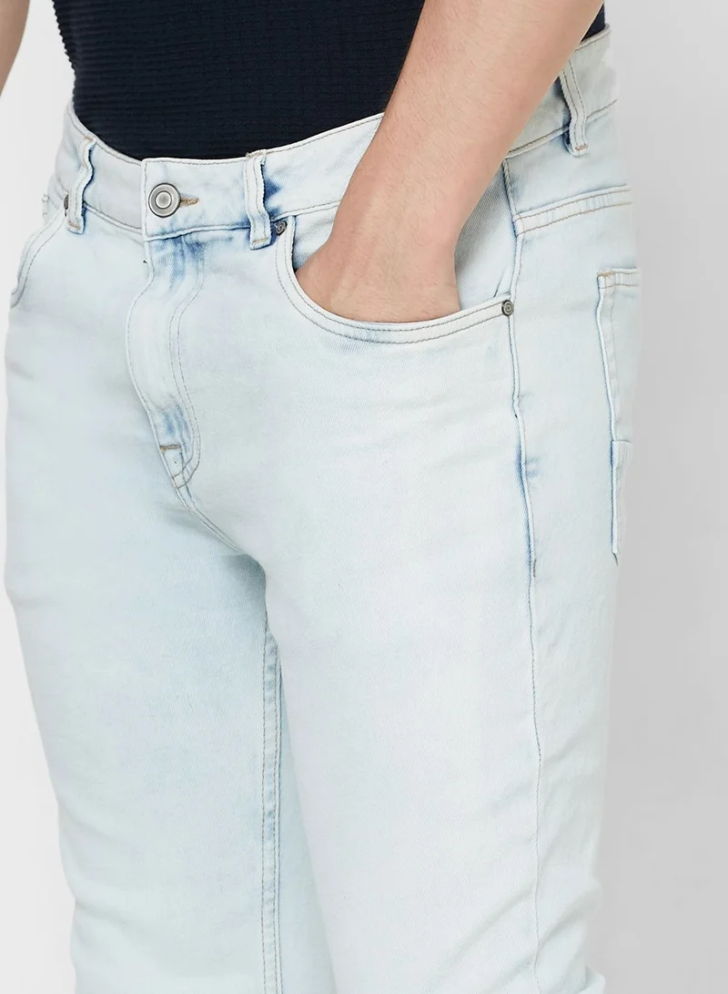 Seventy Five Slim Fit 5 Pocket Jeans