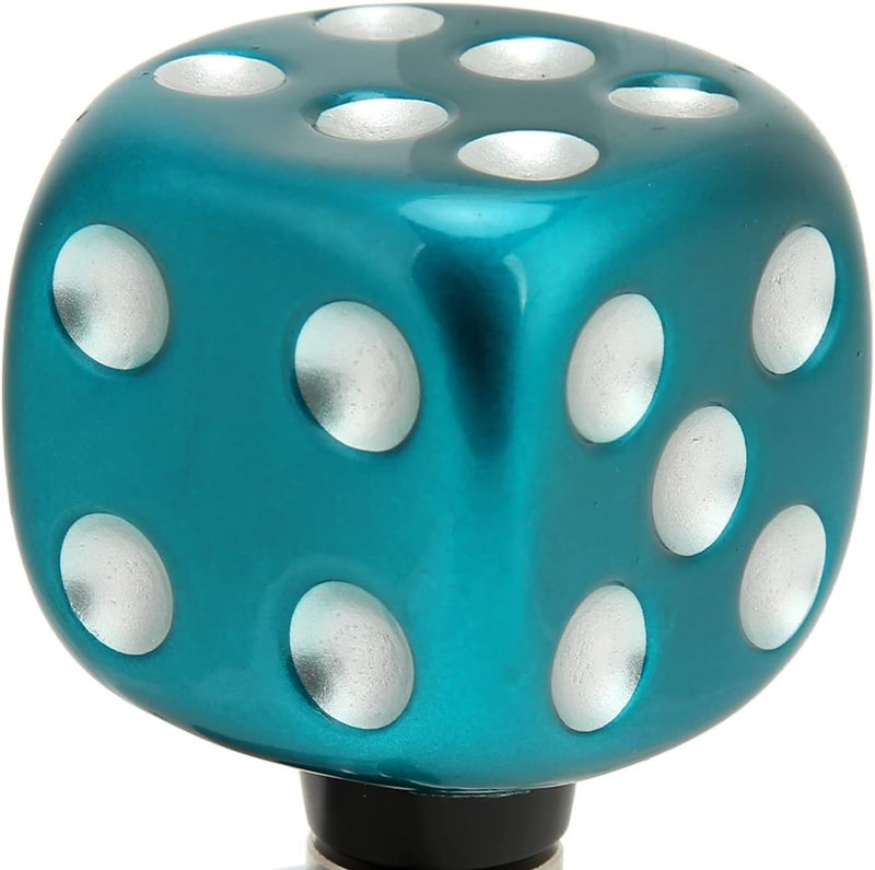 Dice Shape Steering Wheel Spinner Knob, Suicide Knob for Cars Trucks Tractors Boats, Ergonomic Power Handle with Punk Dice Design, Easy Install Labor Saving Vehicle Steering Aid (Green) - Image 2