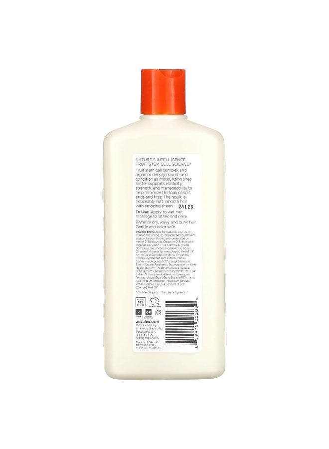 Andalou Naturals Andalou Naturals, Shampoo, Moisture Rich, For Soft, Smooth Sheen, Argan Oil & Shea, 11.5 fl oz (340 ml) - Image 2