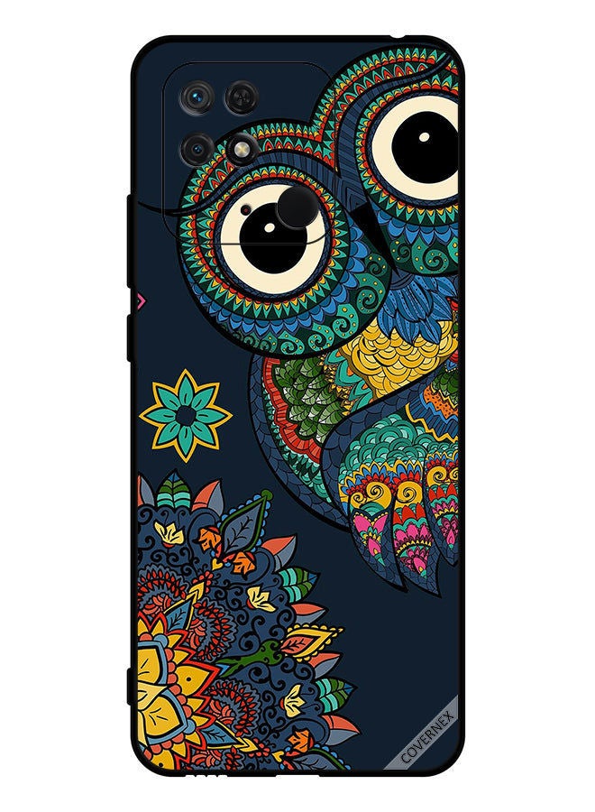 Covernex Protective Case Cover For Xiaomi Redmi 10C Floral Owl - Image 1