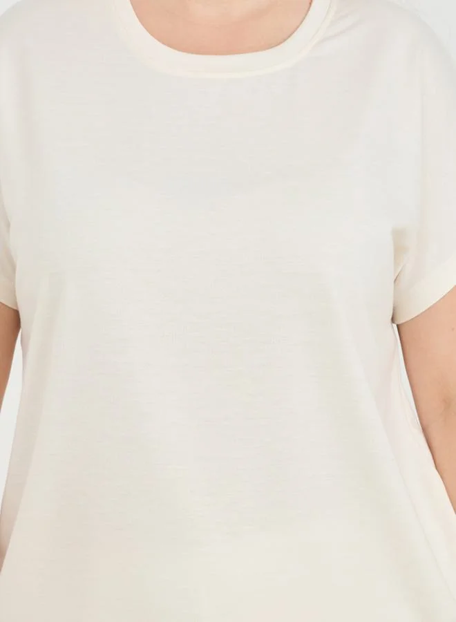 ستايلي Solid Loopback Top & Joggers Lounge Set