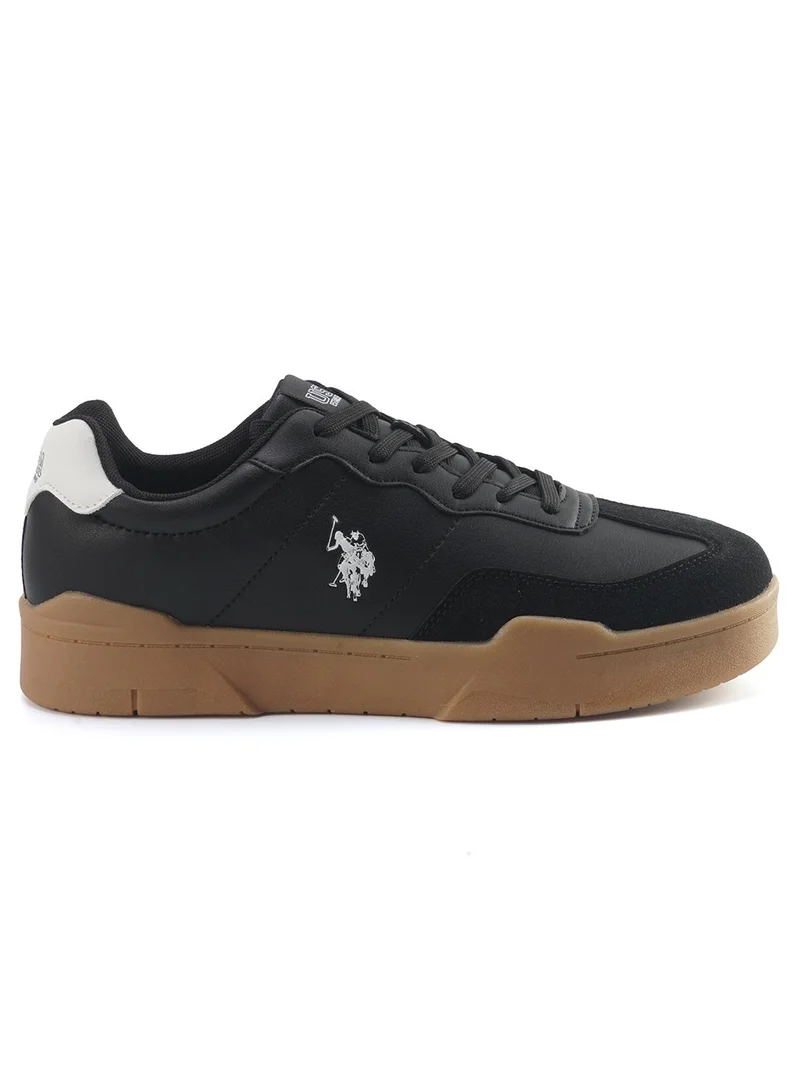 Men's Black Low-Top Sneakers - Fashionable Lace-Up Style, Perfect for Every Outfit