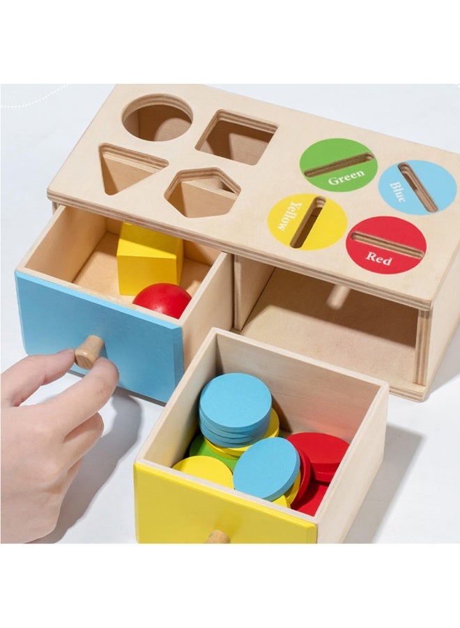 general Montessori Toys for 3 4 5 Year Old - Shape Sorter Matching Color Sorting Recognization Sensory Toys for Toddlers Boy Girl Education Preschool Fine Motor Skills Box Gift - Image 1