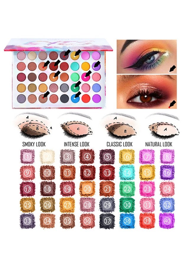 Pure Vie - Pure Vie All-in-One Holiday Gift Makeup Set Cosmetic Essential Starter Bundle Include Eyeshadow Palette Lipstick Concealer Blush Mascara Foundation Face Powder - Makeup Kit for Women Full Kit - Image 1
