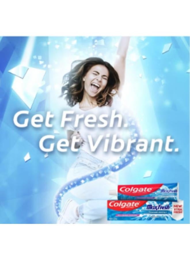 Colgate Pack Of 2 Max Fresh Cool Mint Toothpaste with Cooling Crystals 100ml - Image 3