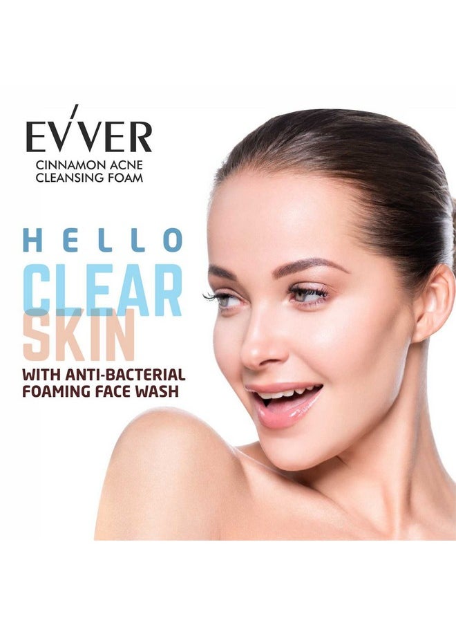 Essentium Phygen - Evver Cinnamon Acne Cleansing Foam, Profused With Cinnamon And Tea Tree Oil, 100 Ml - Image 1