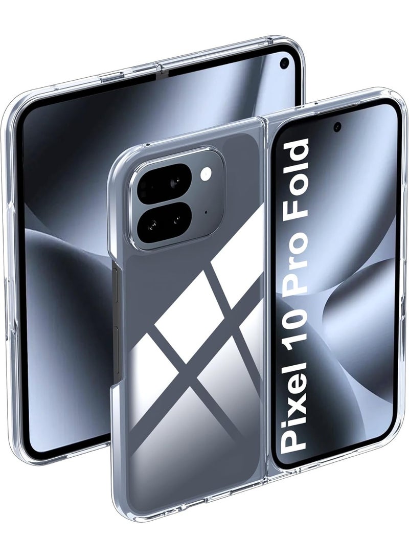 Case for Google Pixel 10 Pro Fold Clear Case, Hard PC Back Transparent Protective Cover Shockproof Scratch Resistant Case for Google Pixel 10 Pro Fold - Image 1