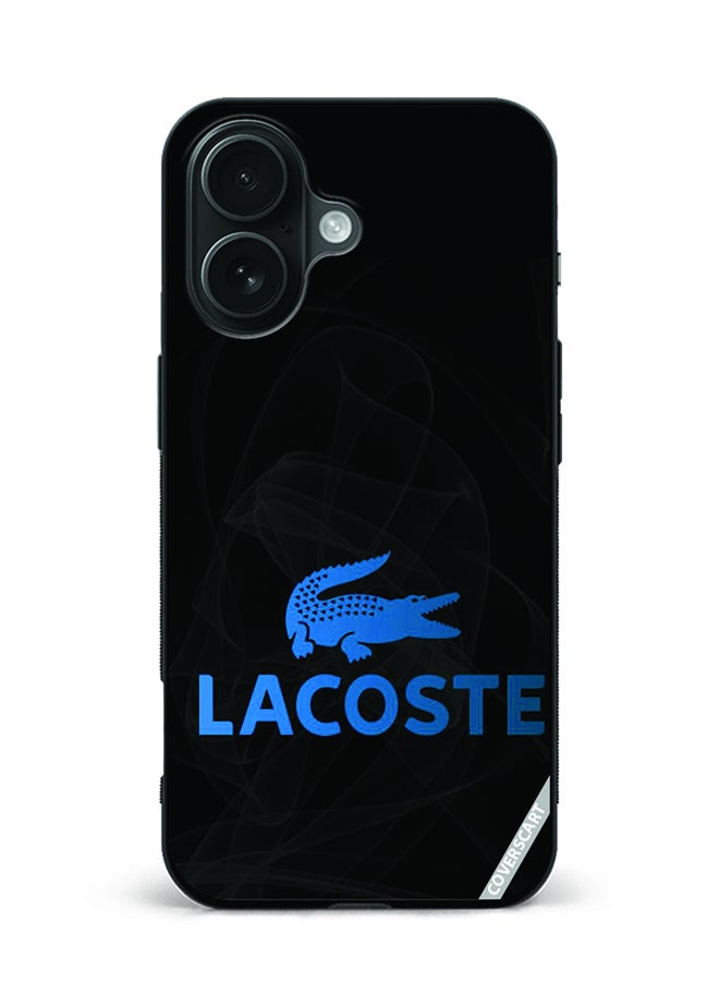 COVERSCART Protective Case Cover For Apple iPhone 16 Plus Lacoste Design Black