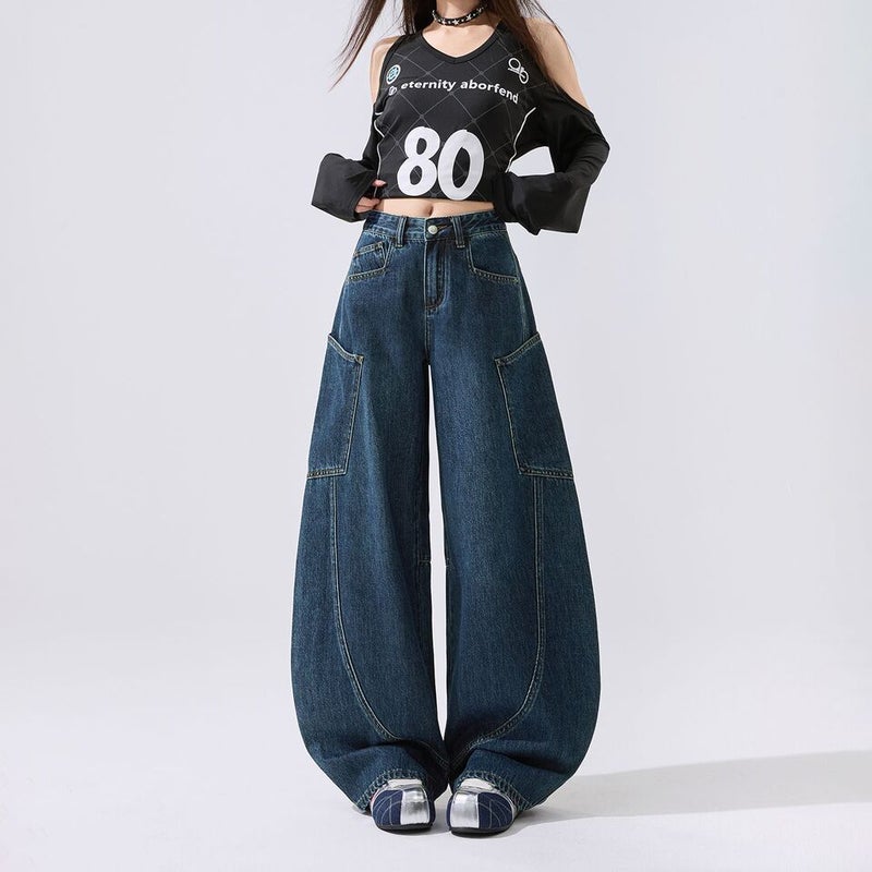 Unisex Casual Daily Denim Jeans - Image 1