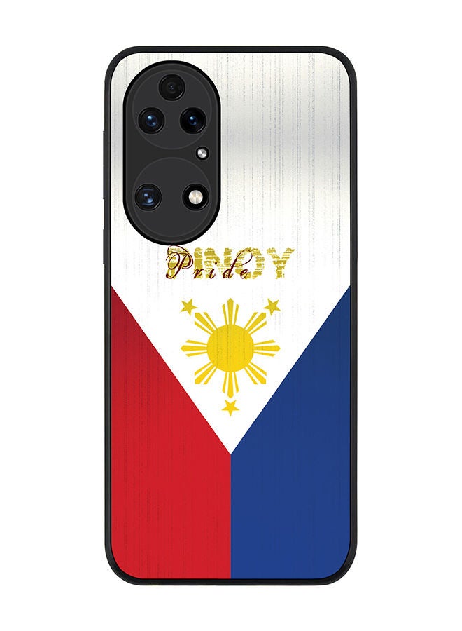 Stylizedd Rugged Black edge case for Huawei P50 Slim fit Soft Case Flexible Rubber Edges Anti Drop TPU Gel Thin Cover - Pinoy Pride - Image 1