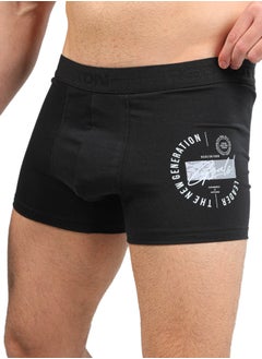 REDCOTTON Mens Comfort Printed Boxer-BLACK  - Image 4