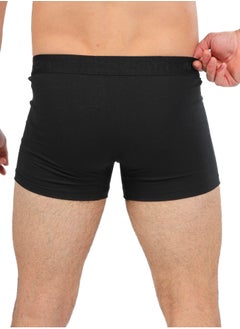 REDCOTTON Mens Comfort Printed Boxer-BLACK  - Image 3