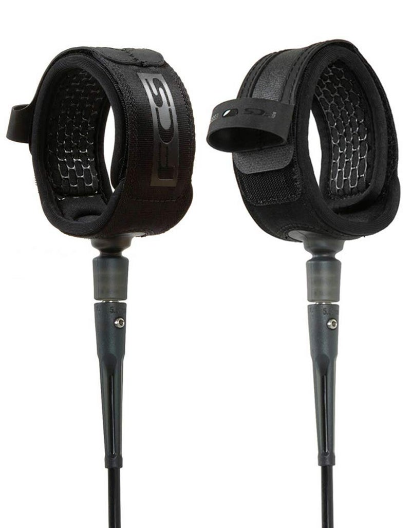 FCS All Around Surfboard Leash - Black - 6' - Image 4