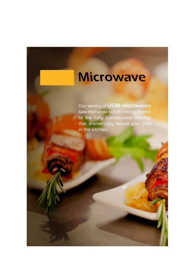 أوجين فرن مايكرويف ,42 لتر, تحكم رقمي ,1100واط ,مؤقت ,مع شوّاية ,ستيل - UMW42GST - Image 3