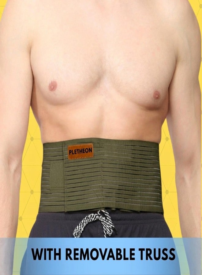 PLETHEON Hernia Support Belt for Inguinal & Umbilical Hernia | Adjustable Truss Belt for Men & Women | Pain Relief & Post-Surgery Recovery (Green, Free size, UMBLICAL HERNIA) - Image 4