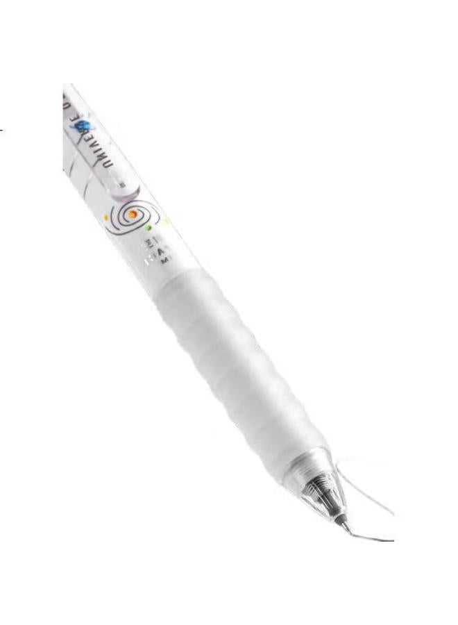 Aihao Universe All Things Click Erasable Pen St Tip 0.5Mm Primary School Student Three-Year Value Hot Erasable Neutral Pen Crystal Blue 5Pcs Gp2715 - Image 2