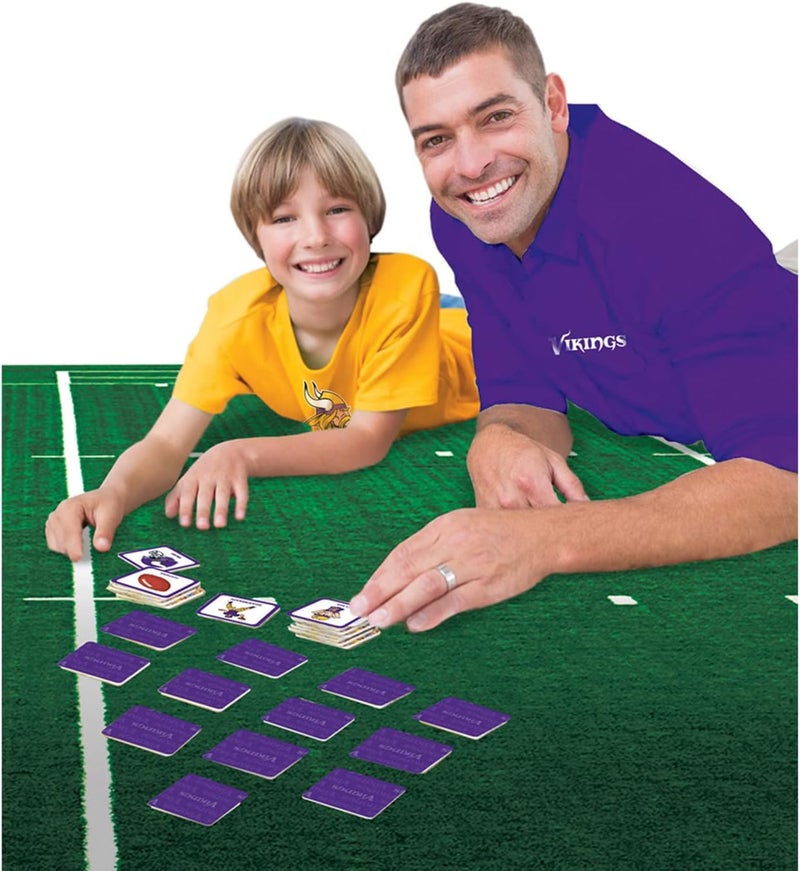 Master Pieces Officially Licensed NFL Minnesota Vikings Picture Matching Card Game for Kids and Families - Image 4