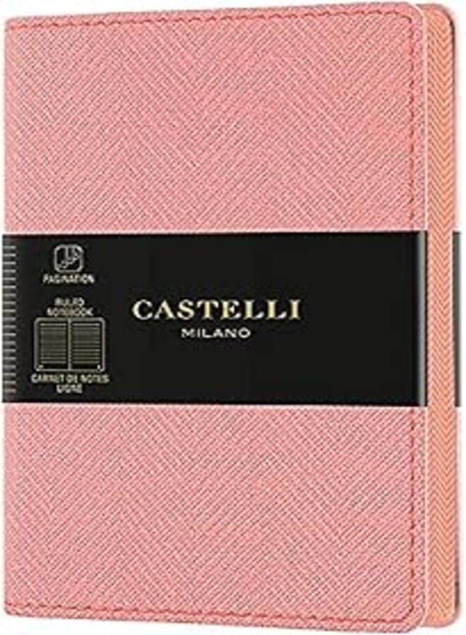 CASTELLI NOTEBOOK PKT RUL HARRIS PETAL ROSE