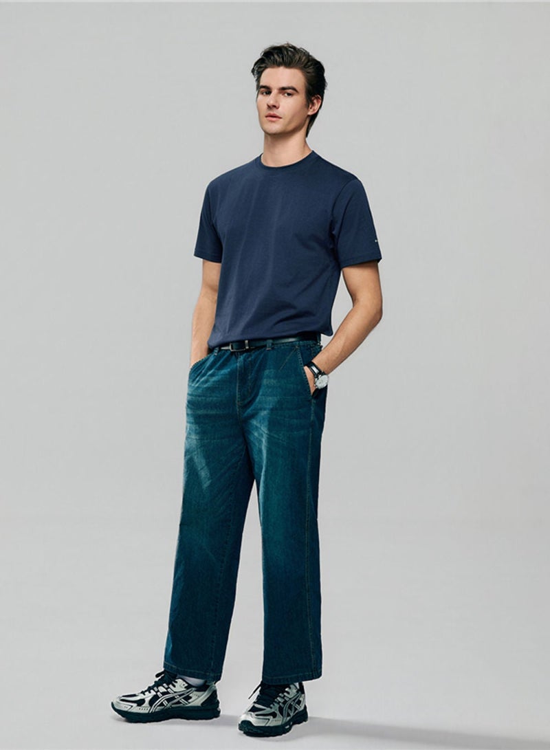 GIORDANO تي شيرت قطن بقلنسوة للرجال بتصميم ضيق - Image 2