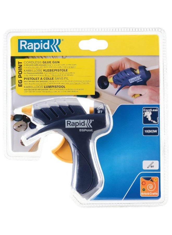 Rapid Cordless Glue Gun – EG Point, 80W, ABS & Metal, Precision Nozzle, Integrated Stand - Image 2