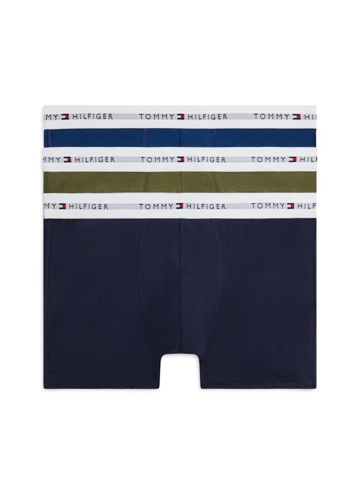 TOMMY HILFIGER 3-Pack Signature Repeat Logo Waistband Trunks - Image 1