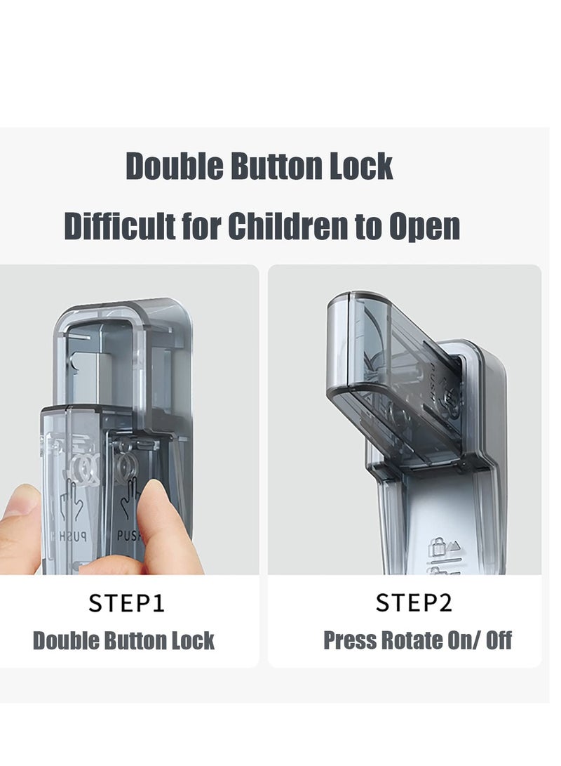 Child Safety Locks for Doors Prevents Toddlers from Opening Doors Locks for Door Prevent Kids Suitable for Variety Door Handles 3M VHB Adhesive No Tools Need or Drill 2PCS - Image 3