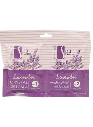 Crystal Jelly Foot Bath Lavender Step 1 & 2  100g