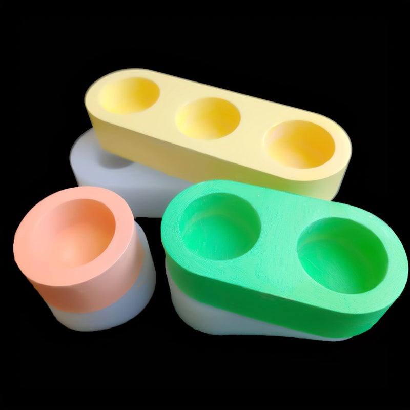 M Plaster Silicone Mold for Candle Holders Craft - Image 2
