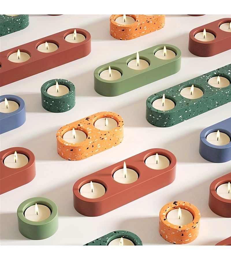 M Plaster Silicone Mold for Candle Holders Craft - Image 1