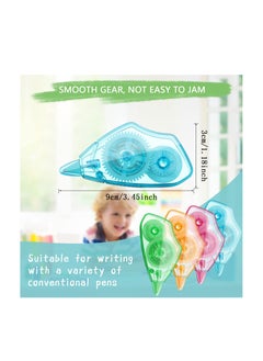 KASTWAVE Correction Tape Roller, Crafts Scrapbook Tape for School Study Teacher Reward Office Useful Gift Home Scrapbooking DIY Crafts Adhesive Dot Roller Applicators, Blue, Orange, Pink, Green (16 Pieces)  - Image 2