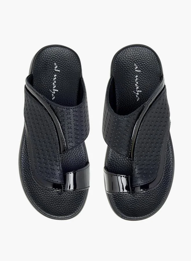 Al Waha Boys Embroidered Arabic Sandals