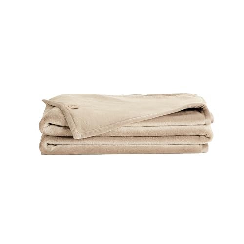 UnHide Lil Marsh Traveler - Travel Blanket - Faux Fur Blanket - Durable, Lightweight, Extra Soft Blanket - Machine Washable - Beige Bear (50” x 60”) - Image 1