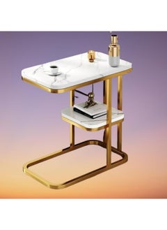 Generic SUPAAR SOFA TABLE Side Table, Sofa End Table, Modern Corner Table, Wooden Bedside Desk Stand, Movable Nightstand, Small Tea Cabinet for Living Room, Bedroom, Office & Balcony, Easy to Assemble  - Image 1