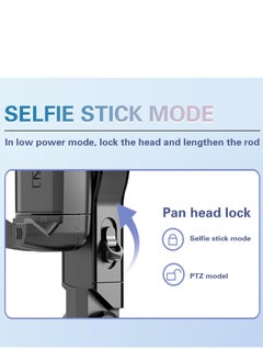 DMG TECH Selfie Stick Gimbal Stabilizer, 4 in 1 Portable Tripod, Gimbal Stabilizer, 360° Face Tracking, Auto Balance 1-Axis Gimbal for Smartphone Recording Video, Vlog, Tiktok, YouTube  - Image 3
