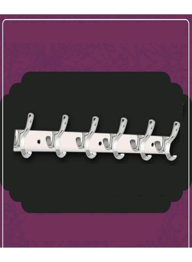 Cosvit Xylo Hanger Stainless Steel 6 Pin Cloth Hanger Wall Mounted (Pack of 1) - Image 1