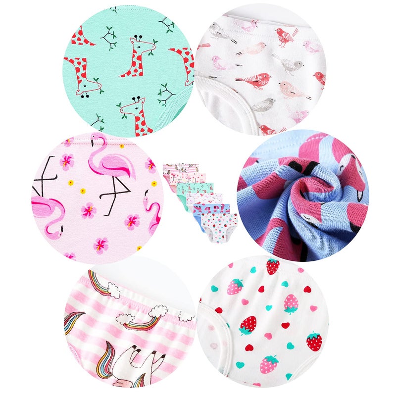 Barara King Girls Undies Cotton Panties Little Toddler Soft Underwear panty kids (Pack of 6) Size 3T - Image 2