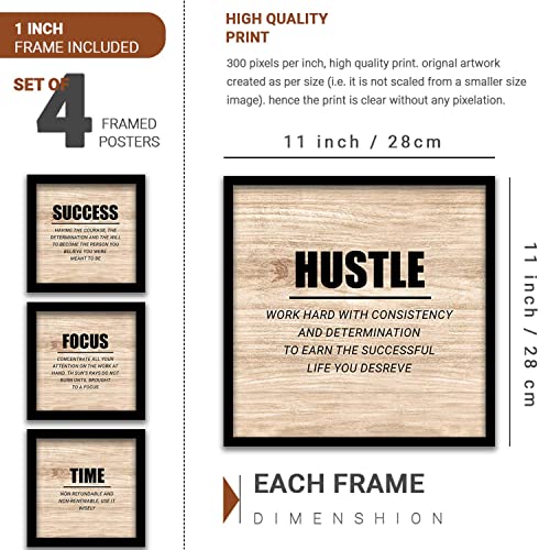 kotart Engineered Wood-Frames For Wall Decor-Motivational Photo Frames For Wall Decoration-Quotes Wall Poster With Frame For Room Living Room (Art 3, 10x10 inch) - Image 2