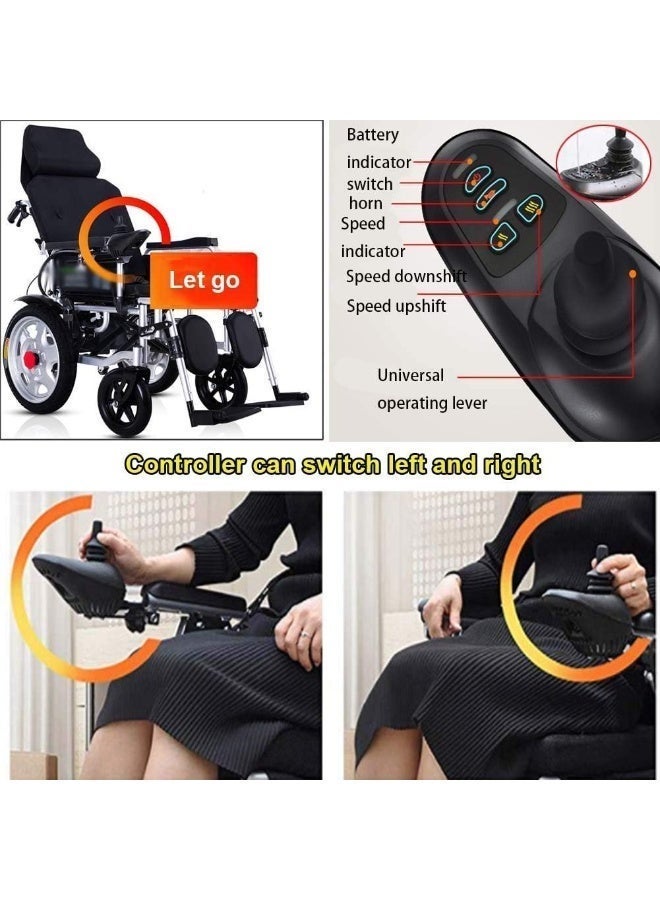 Relax Smart Electric wheelchair with foldable backrest, adjustable foot and leg rest - Image 3