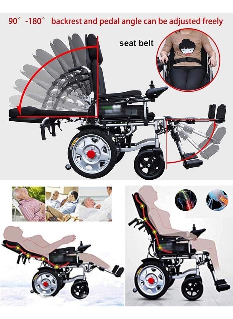 Relax Smart Electric wheelchair with foldable backrest, adjustable foot and leg rest - Image 2