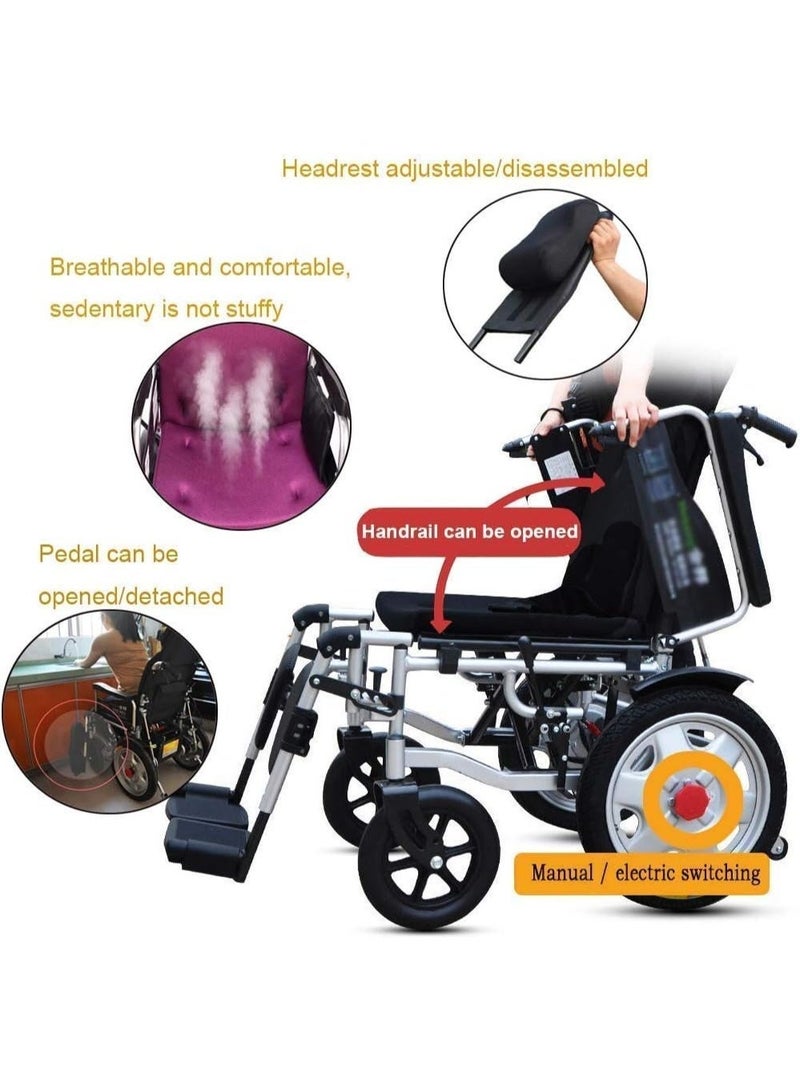 Relax Smart Electric wheelchair with foldable backrest, adjustable foot and leg rest - Image 4