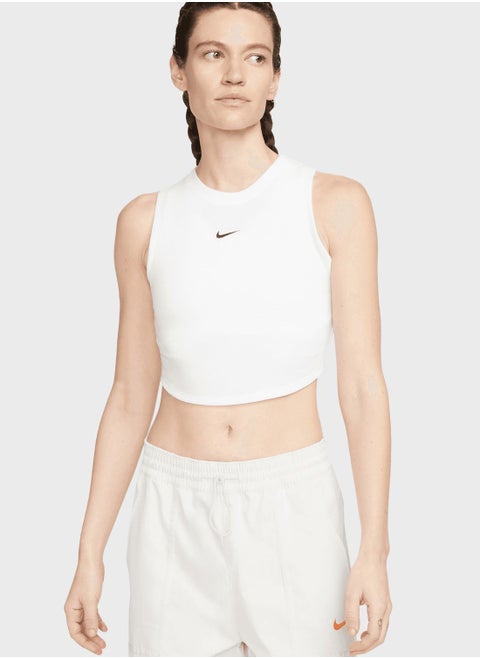 Essentials Rib Crop Tank