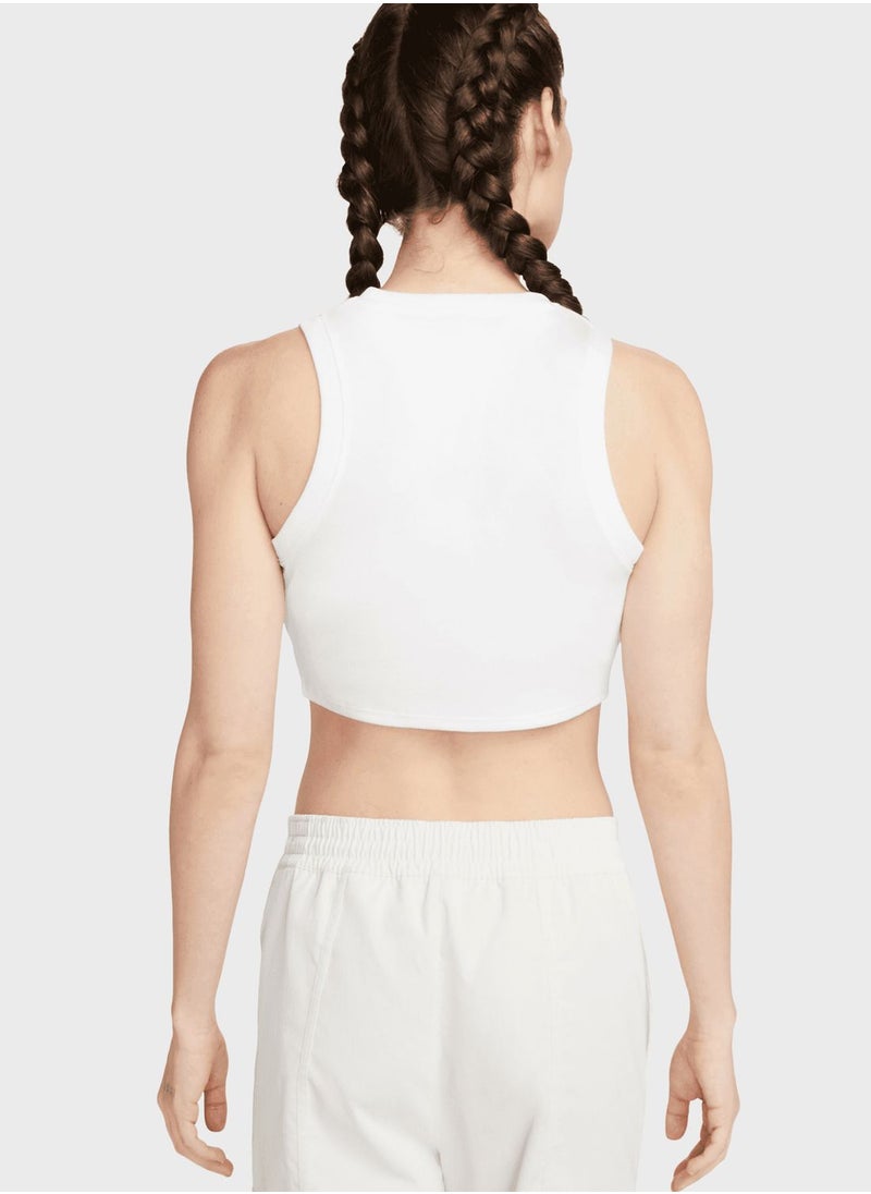 Nike - Essentials Rib Crop Tank - Image 1